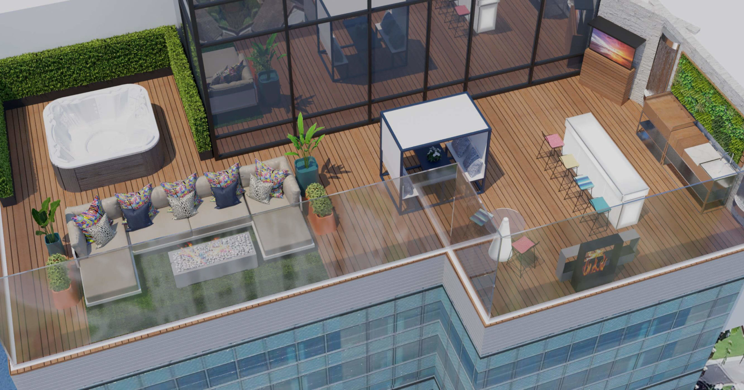 View of Austin Penthouse 2 | CIH Design, LLC - Hawaii | Los Angeles | New York