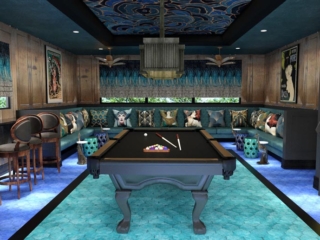 Funky French Nouveau-Inspired Game Room in Naples Florida 2
