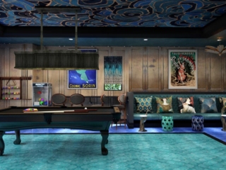Funky French Nouveau-Inspired Game Room in Naples Florida 3