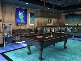 Funky French Nouveau-Inspired Game Room in Naples Florida 7