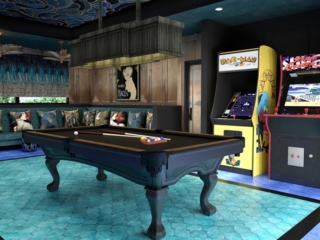 Funky French Nouveau-Inspired Game Room in Naples Florida 9